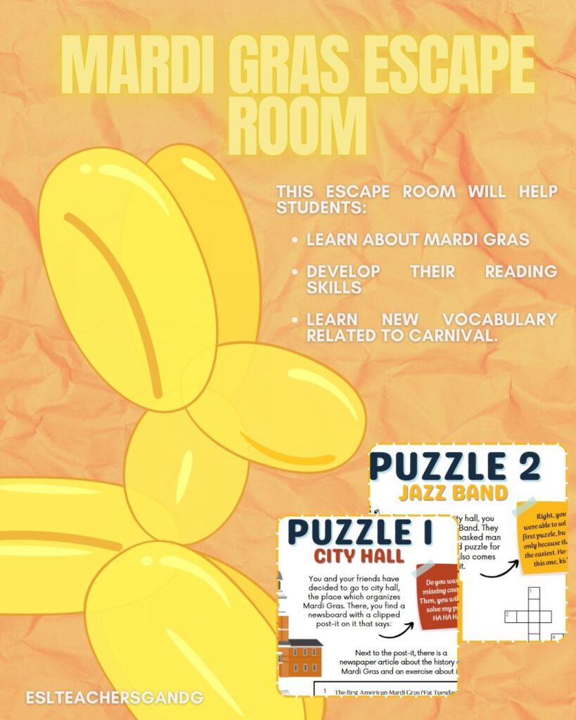 Mardi grass escape room